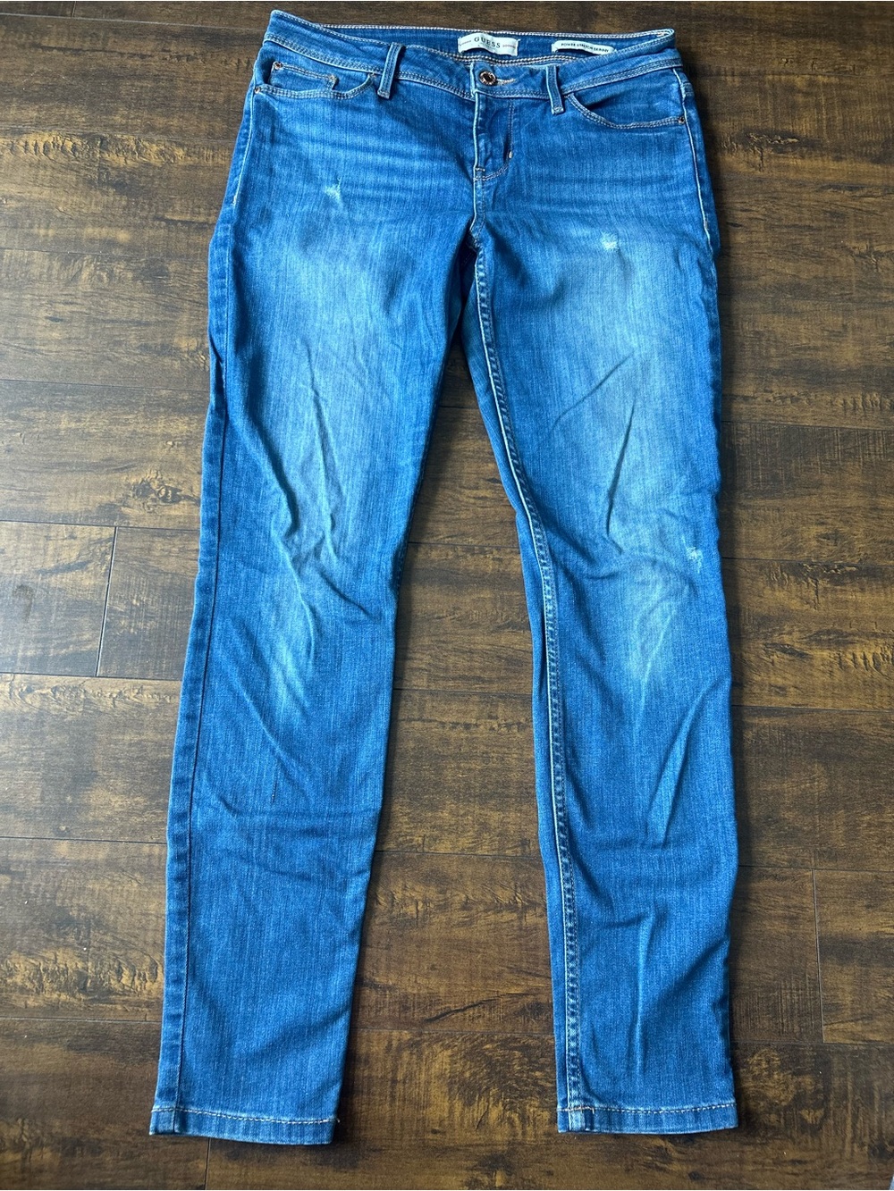 Guess Women's Skinny Jeans in Blue Denim